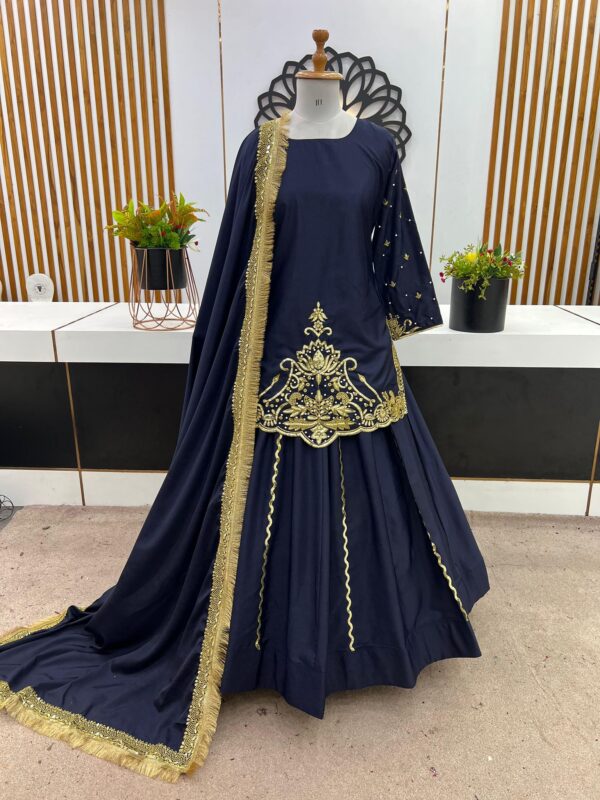 Launching New Designer Party Wear Top, Lehenga, and Dupatta Set